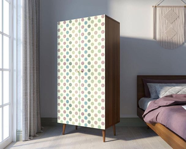 Шкаф малый двухстворчатый Berber принт 24 арт BB08/Print_24 - Вид 3