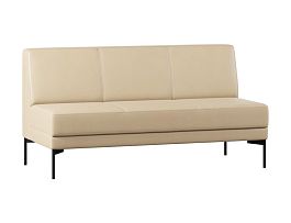 Модуль Everprof Gamma трехместный Экокожа Бежевый - Фото предпросмотра