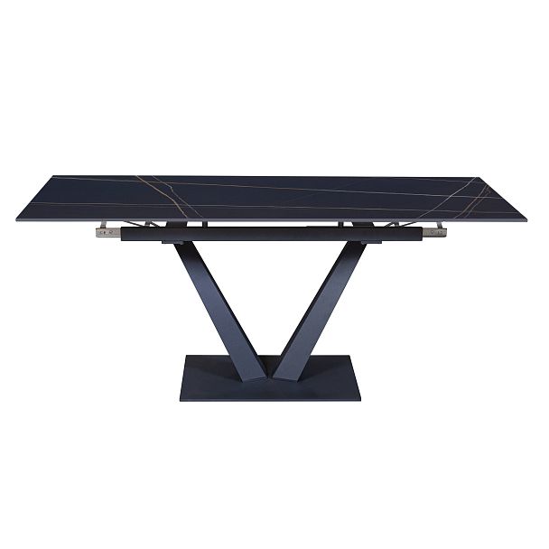 Стол раскладной Малибу (120+30+30), керамика матовая Black Gold - Вид 5