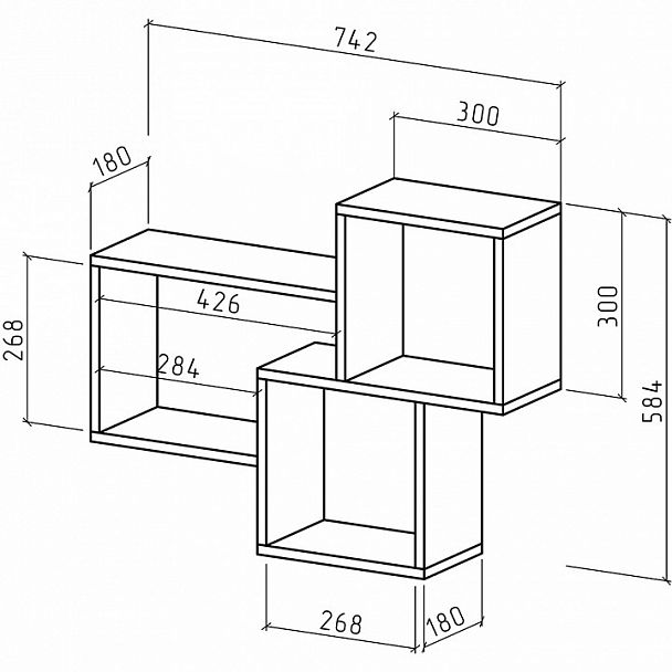 Полка комбинированная Флэш-21 - Вид 3