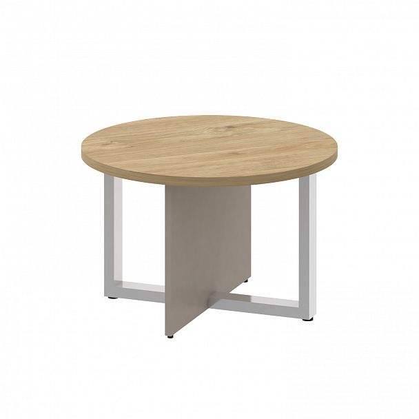 Стол журнальный "Shift" SK.SG-KR-70 тиквуд светлый/капучино - Вид 1