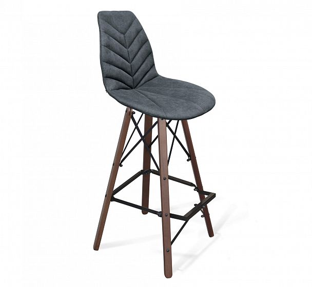 Стул барный Sheffilton SHT-ST29-C4/S80 графит/темный орех - Вид 1