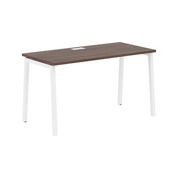 Стол прямой ELST 1367 Дуб Денвер тёмный/Белый 1360х670х750 EDIS - Вид 1