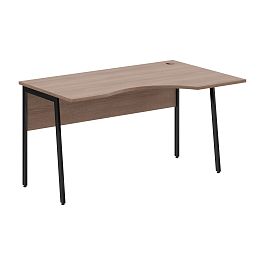 Стол прямой СА-2P(R) Ясень Шимо/Черный 1400х900х755 IMAGO PLUS - Фото предпросмотра