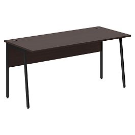 Стол прямой СП-4P Венге Магия/Черный 1600х720х755 IMAGO PLUS - Фото предпросмотра