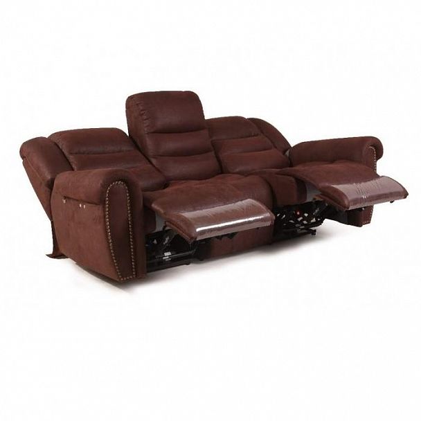 Диван "Нью-Йорк 3RK" кожа+кожзам - Вид 4