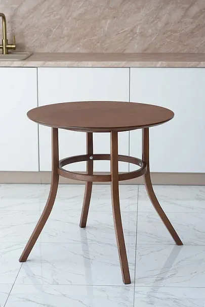 Венский стол Сатурн круглый, светлый орех - Вид 12