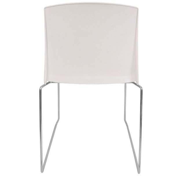 Стул Pull (пруток) каркас Хром, белый, стопируемый - Вид 2