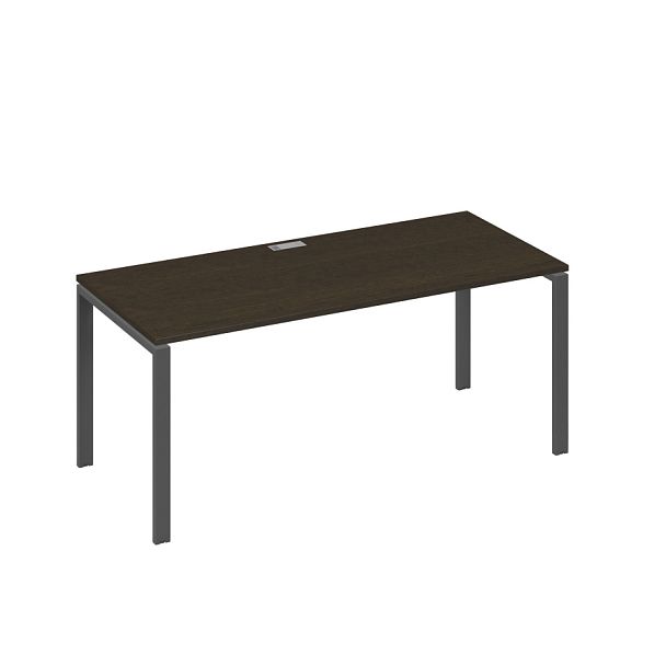 Стол письменный на металлокаркасе UNO A4 А4 Б1 026 БП венге / металлокаркас антрацит - Вид 1