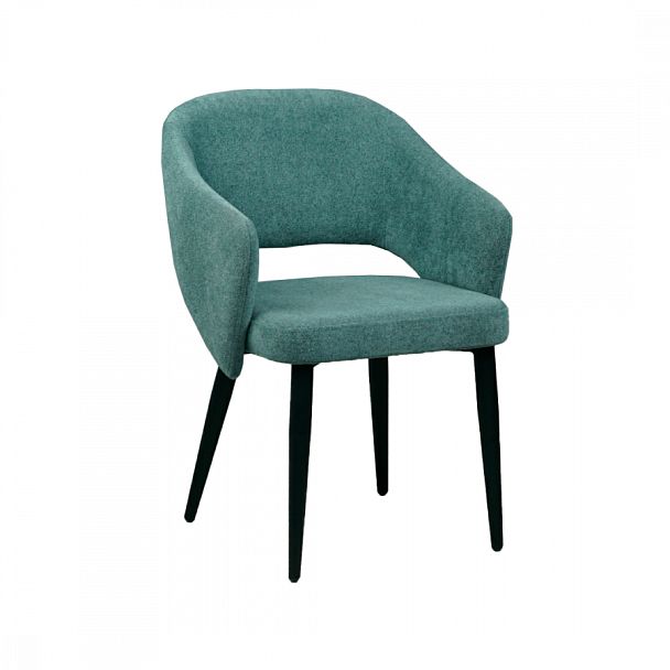 Стул Fly, синяя рогожка, ножки металлические - Вид 1