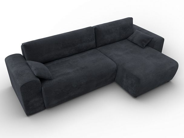Диван угловой Лига-099 угол универсальный Велюр серый - Вид 6
