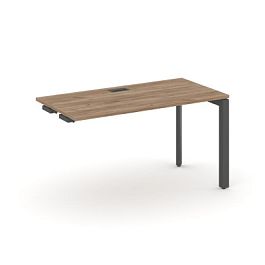 Style Project Next Стол-приставка к опор. элем. SN-59P.OPRS-013 Дуб Табак/Металл Антрацит/Черный Заглушка 1380*700*750 - Фото предпросмотра