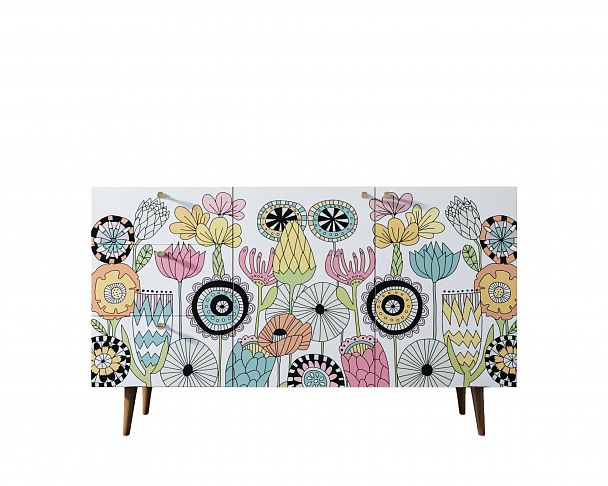 Комод "Berber" с двумя дверками и ящиками принт 3 - Вид 4