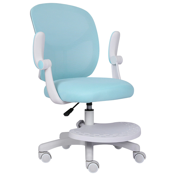 Кресло детское с подставкой для ног BRABIX "Toy MG-205", сетка/ткань TW, голубое, 533152 - Вид 10