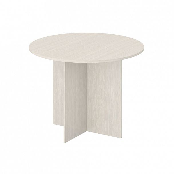 Стол переговорный, столешница 25 мм "Логистика" ПК-ЛОГ-СТГ100Х100/25-В1-30 дуб альпийский - Вид 1