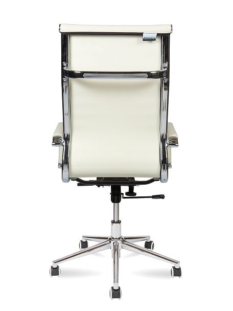 Кресло Техно / хром / слоновая кость экокожа - Вид 5