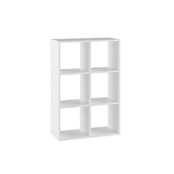 стеллаж 6 ячеек белый - Вид 1