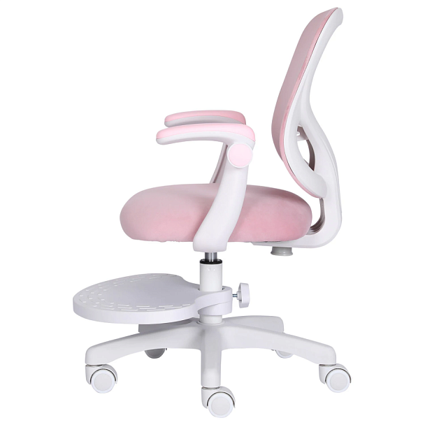 Кресло детское с подставкой для ног BRABIX "Sky MG-206", велюр, розовое, 533154 - Вид 10