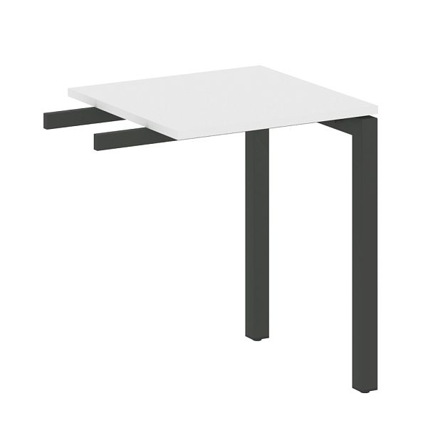 Metal System Quattro Приставной элемент на П-образном м/к 50БП.ПР-1 Белый/Антрацит металл 600*600*750 - Вид 1
