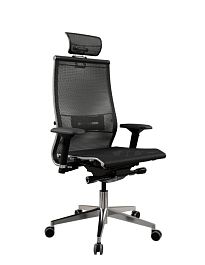 Кресло руководителя Samurai S-3 сетка TS / черная - Фото предпросмотра