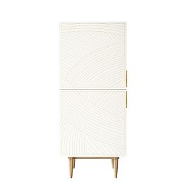 Вертикальный комод с двумя дверками Line LN05/GR1/beige - Фото предпросмотра