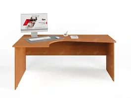 UNITY PC4-18 L ОРЕХ ИТАЛЬЯНСКИЙ Офисный стол угловой Левый 1800х1100х750 - Фото предпросмотра