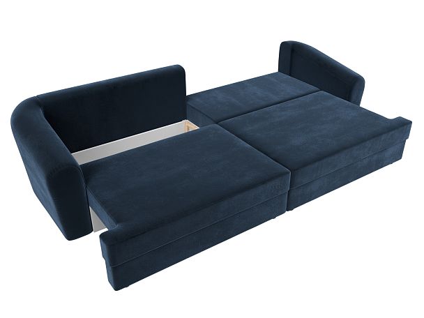 Диван прямой Милтон Велюр синий - Вид 9