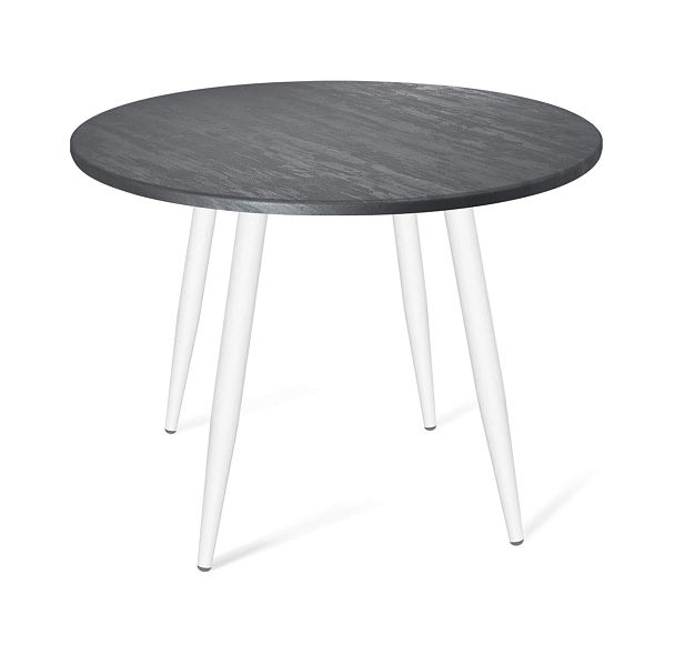 Стол Sheffilton SHT-TU14/TT 90 МДФ белый муар/каменный угольь - Вид 2