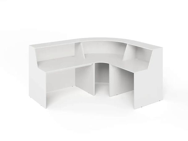 ЛАЙТ / LIGHT RLG070 Угловой ресепшн 220x180x115 Белый - Вид 2