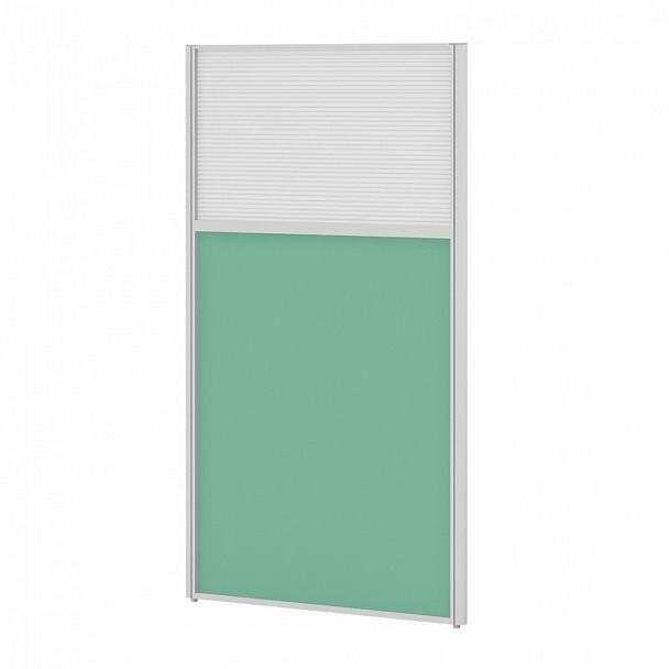 Модуль комбинированный "Мобильные офисные перегородки «Ритм»" ПК-РТМ-МДК138х140П/Д-В1-537 белый - Вид 1