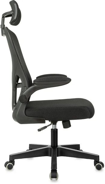 Кресло Бюрократ MC-101-H черный сетка/ткань с подголов. крестов. пластик - Вид 2