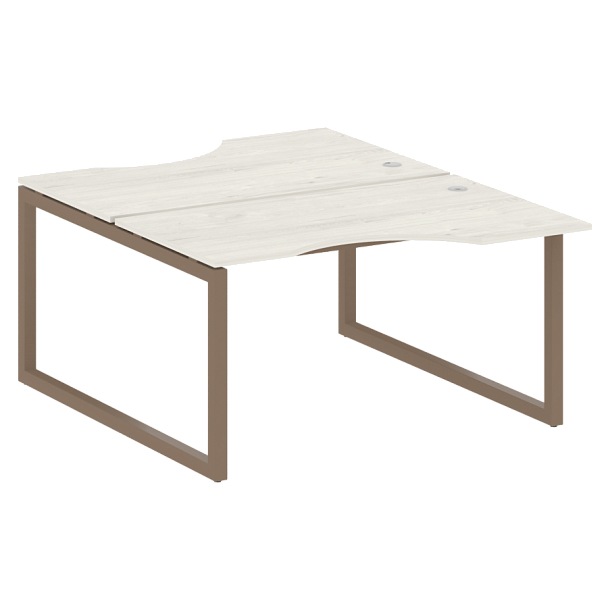 Metal System Quattro Р. ст. криволинейная на О-образном м/к 50БО.РАС-СА-2.2 Дуб наварра/Мокко металл 1400*1835*750 - Вид 1