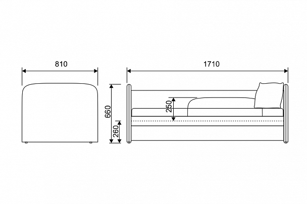 Кровать "Иви" синий - Вид 6