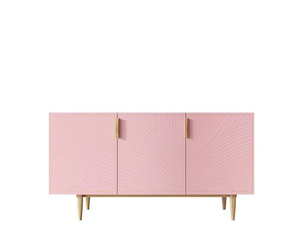 Комод с тремя дверками Line LN02/GR1/pink - Вид 1
