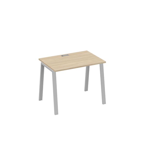 Стол письменный на металлокаркасе TRE A4 А4 Б3 012 БП дуб скандинавский / металлокаркас серый - Вид 1