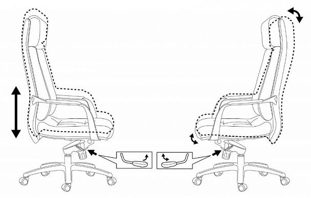 Кресло руководителя "Dao" brown - Вид 6