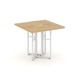 Rift Direct Стол журнальный RF.SJ-001 Тиквуд Светлый/Металл Белый 680*680*580 - Фото предпросмотра