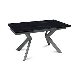 Стол раскладной Bridge (140+40+40), керамика матовая Black Gold - Фото предпросмотра