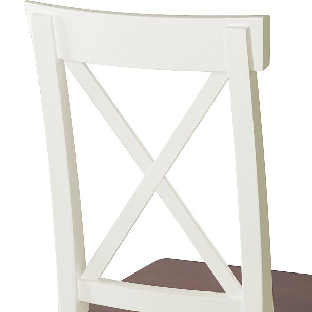 Комплект деревянных стульев с жестким сиденьем Бергольф Слоновая кость/Темный орех, 2 шт. - Вид 8