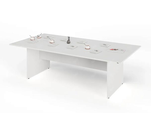 ЛАЙТ / LIGHT RLG009-24x12 Конференц-стол 240x120x75 Белый - Вид 3