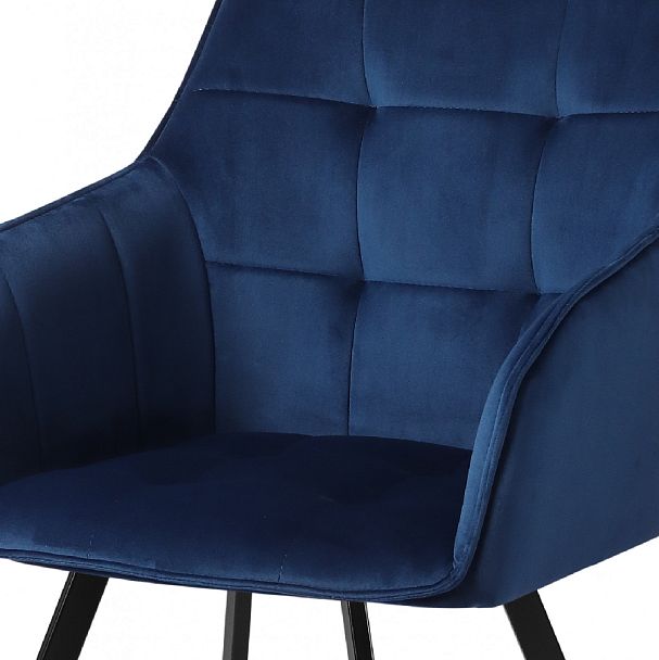 Комплект кресел поворотных Мони, Confetti blue/черный, 3 шт. - Вид 7