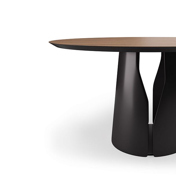 Стол круглый Giano 120, шпон - Вид 4