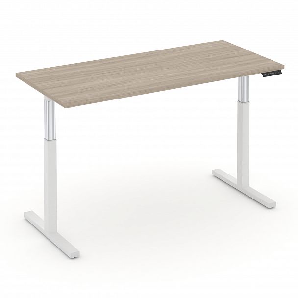 Стол электроподъемный "MOVE UP" MV.SE-4.7 Белый металл /  Дуб Аттик - Вид 2
