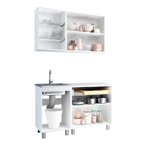 Кухня 1,2м "Айсбери" белый/сонома - Вид 3