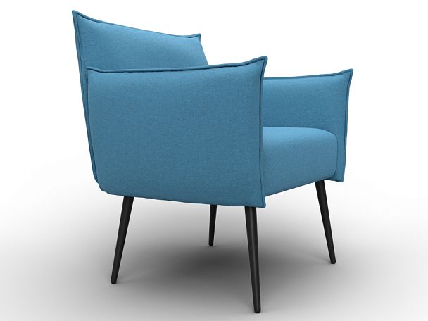 Кресло Лига-083 Рогожка голубой - Вид 3