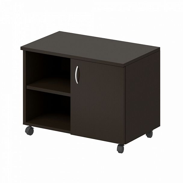 Тумба под оргтехнику (на колесах) "Армейская мебель"  ПК-АРМ-ТМТВ75Х45Д1/35-В1-134А венге - Вид 1