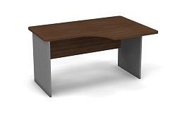 Стол эргономичный L,R 1400 Берлин Орех Вармия/Серый СУ 140.95 L/R - Фото предпросмотра