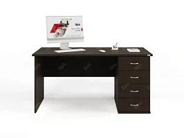 UNITY РС07-15 R ВЕНГЕ Стол однотумбовый 1500х700х750 - Фото предпросмотра