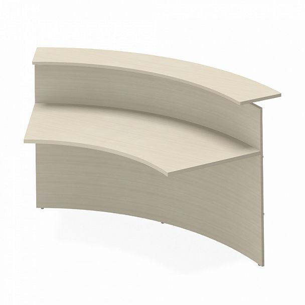 Модуль стойки-ресепшн радиусный "Имидж" ПК-ИМД-СКР194Х100ПЛД-В3-99 клен - Вид 1