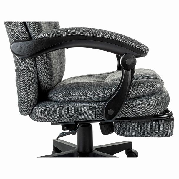Кресло офисное CH-868MSG-F, синхромеханизм, подставка для ног, ткань, серое, 1998751 - Вид 13
